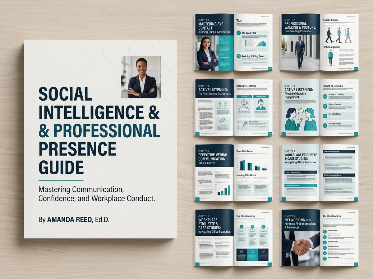 ocial Intelligence and Professional Presence 202605052303 — Book Cover Design by DesignDile